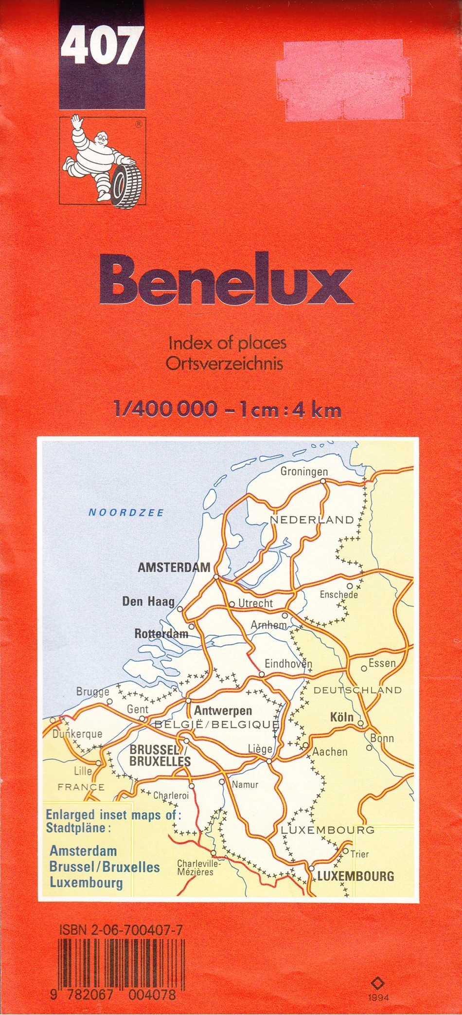 Benelux: 407 - Michelin Travel Publications - Michelin Maps - Good ...